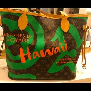 Louis Vuitton Limited Edition Green Hawaii